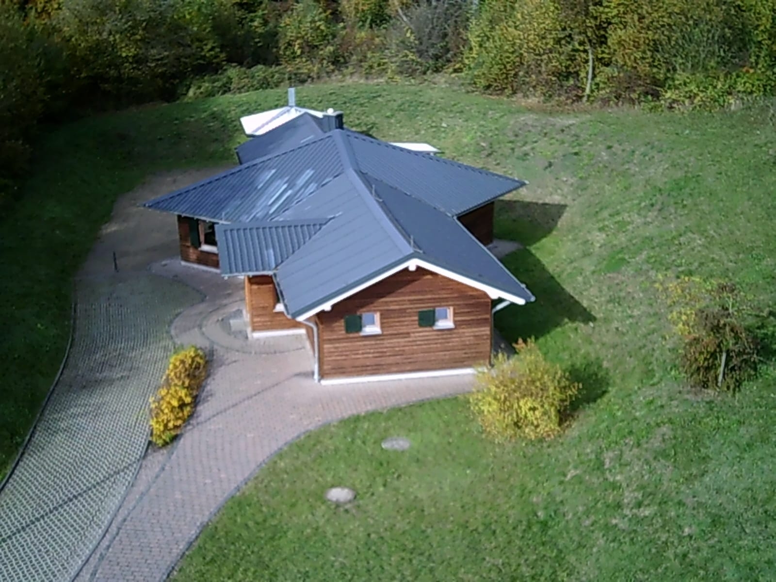 Luftaufnahmer der Grillhütte Niederelbert